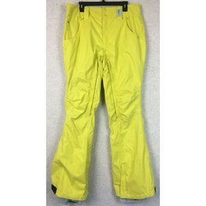 Westbeach Mens Yellow Pants Ski Snow Snowboard Size‎ L Classic Atlus Cut Pant